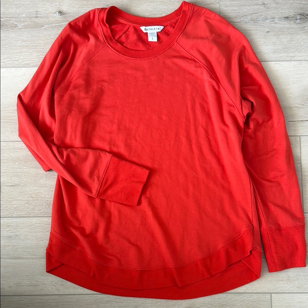 Athleta Vibrant Red Sweatshirt
